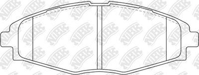 Колодки тормозные дисковые NIBK PN0390