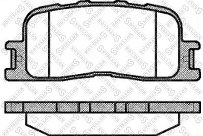 Колодки тормозные дисковые STELLOX 865000SX