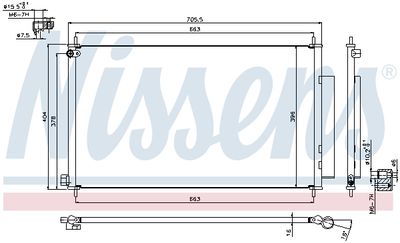 Радиатор кондиционера NISSENS 940354