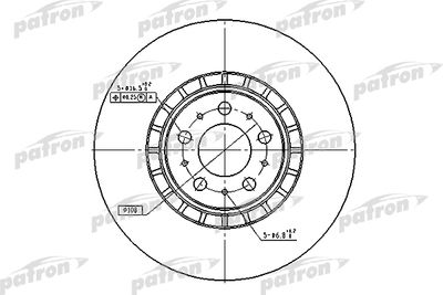 Диск тормозной передний PATRON PBD4340