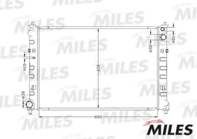 Радиатор Miles ACRB368