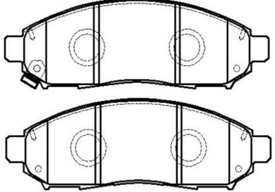 Колодки тормозные дисковые передние HSB HP5173