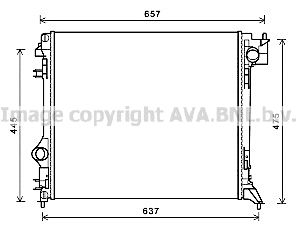 Радиатор системы охлаждения AVA DNA2416