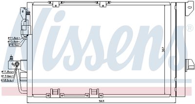 Радиатор кондиционера NISSENS 94650