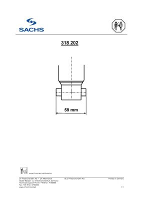 Амортизатор SACHS 318202