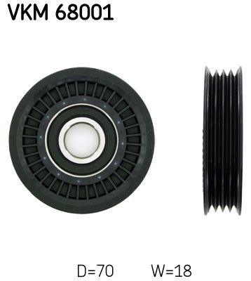 Ролик ремня приводного SKF VKM68001
