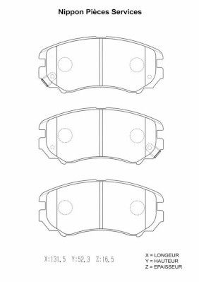 Колодки тормозные дисковые комплект Mando MPH23NS