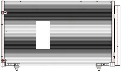 Радиатор кондиционера LUZAR LRAC1956