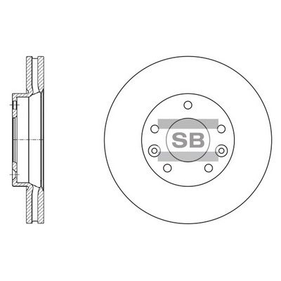 Диск тормозной SANGSIN SD2004