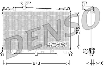 Радиатор системы охлаждения DENSO DRM44027