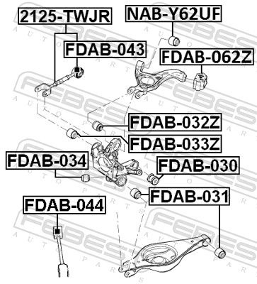 Тяга задней подвески верхняя FORD DB5Z5A972G