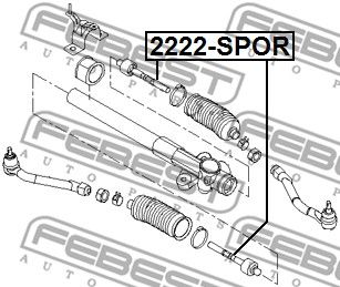 Тяга рулевая FEBEST 2222SPOR