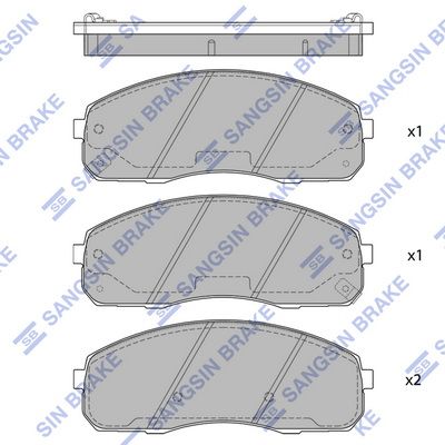 Колодки тормозные дисковые SANGSIN SP1735