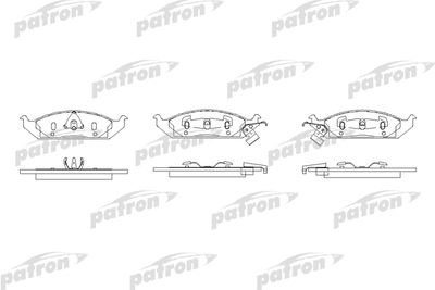 Колодки тормозные дисковые передние PATRON PBP1254