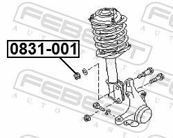 Гайка SUBARU 20550AA010