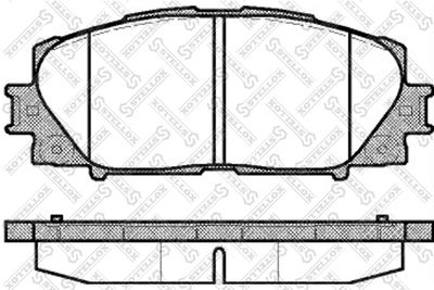 Колодки тормозные дисковые передние STELLOX 002009SX