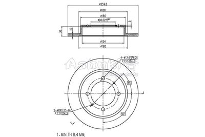 Диск тормозной TRUSTING DF192