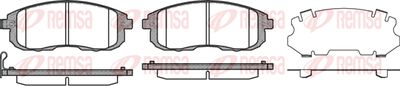 Колодки тормозные дисковые передние REMSA 029311