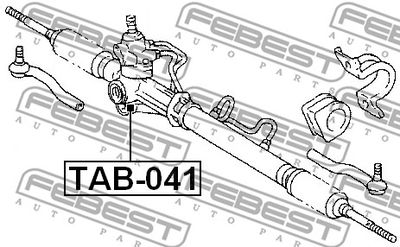 Сайлентблок рулевой рейки FEBEST TAB041
