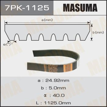 Ремень ручейковый Masuma 7PK1125