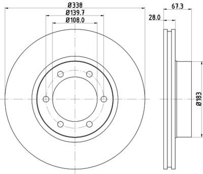 Диск тормозной Nisshinbo ND1045K