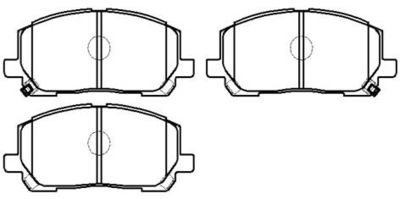 Колодки тормозные дисковые передние HSB HP5202