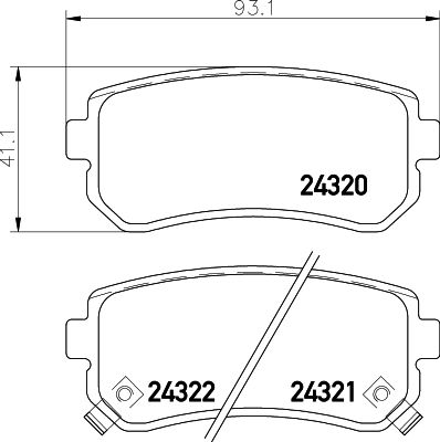 Колодки тормозные дисковые задние Nisshinbo NP6025