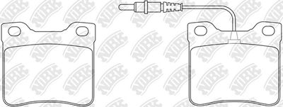 Колодки тормозные задние NIBK PN0265W