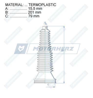 Пыльник рулевой рейки MotorHerz RDZ0570MG