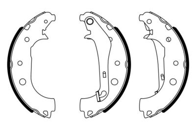 Колодки тормозные барабанные BOSCH 0986487957