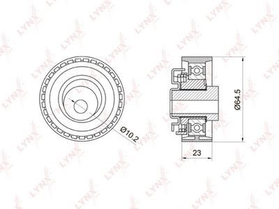 Ролик ремня приводного LYNXauto PB1027