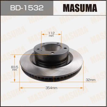 Диск тормозной передний Masuma BD1532