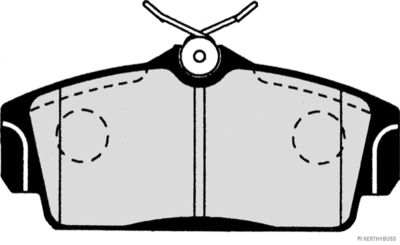 Колодки тормозные дисковые Mando MBF015733