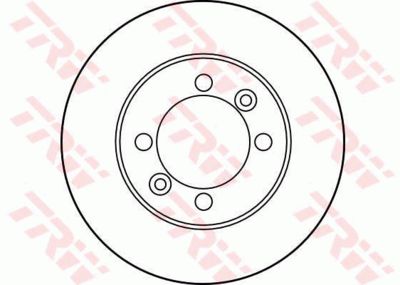 Диск тормозной передний TRW DF1011