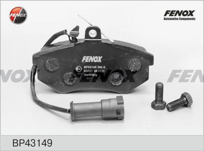 Колодки тормозные передние с датчиком FENOX BP43149