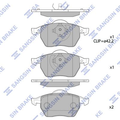 Колодки тормозные SANGSIN SP2097A