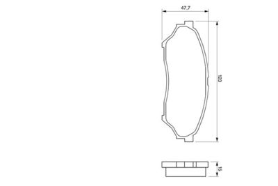 Колодки тормозные дисковые Bosch 0986424713