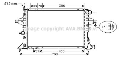 Радиатор системы охлаждения AVA OLA2329
