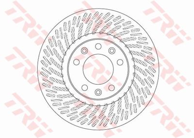 Диск тормозной передний TRW DF6698