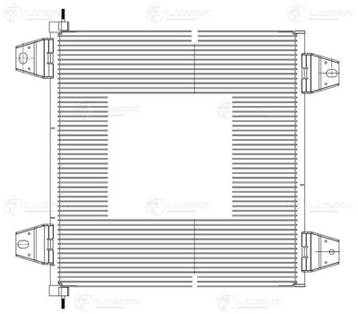 Радиатор кондиционера LUZAR LRAC2802