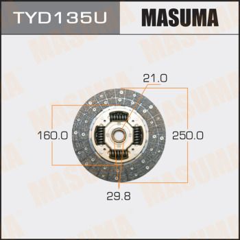 Диск сцепления Masuma TYD135U