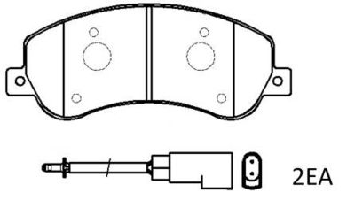 Колодки тормозные дисковые HSB HP9698