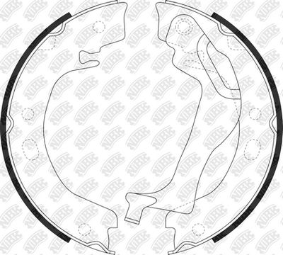Колодки тормозные барабанные NIBK FN0648