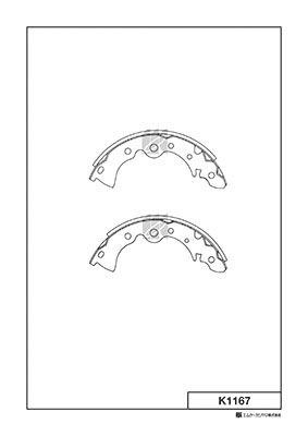 Колодки тормозные барабанные MK KASHIYAMA K1167