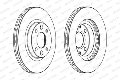 Диск тормозной передний FERODO DDF2327C