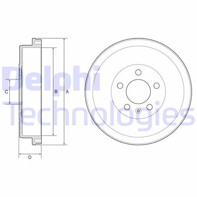 Барабан тормозной VAG 6RU609617