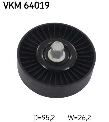 Ролик поликлинового ремня направляющий SKF VKM64019