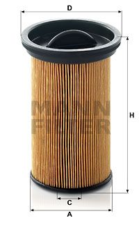 Фильтр топливный MANN-FILTER PU742