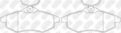 Колодки тормозные дисковые NIBK PN0207