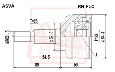 ШРУС наружный TORQUE VN5489